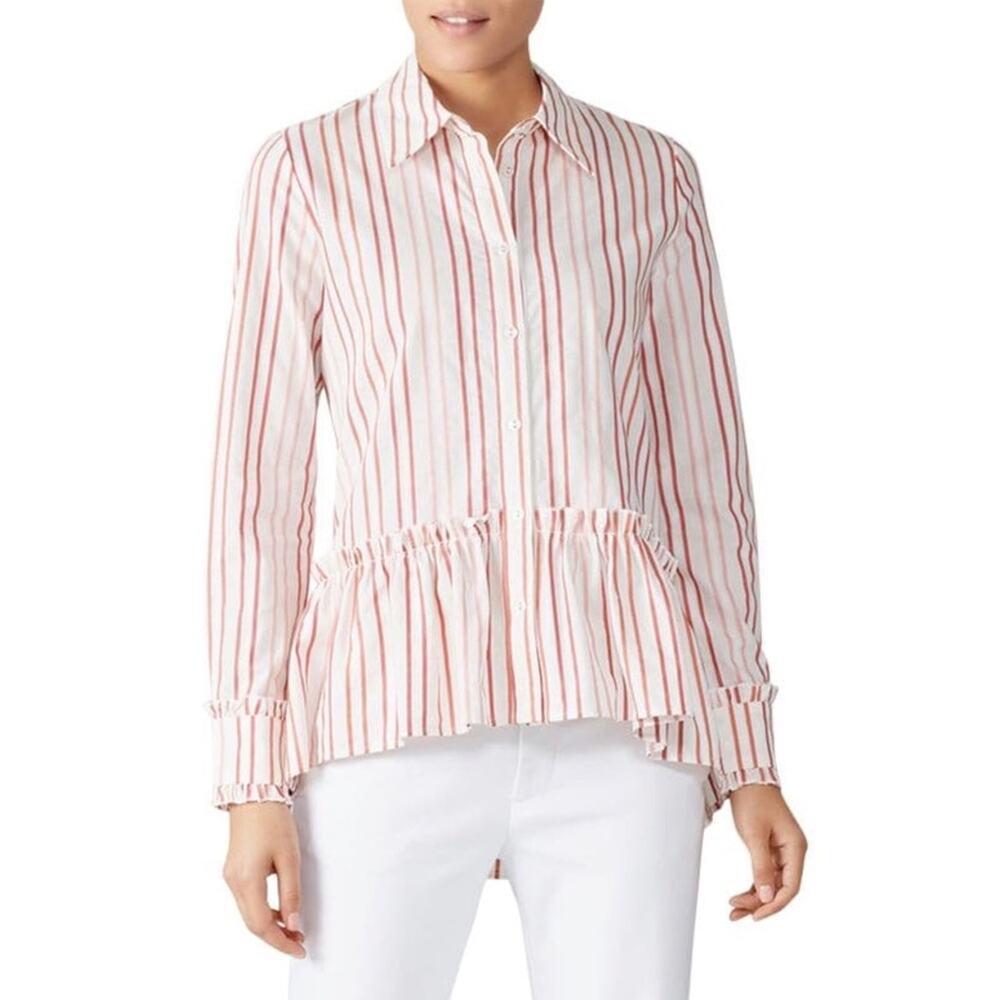 NWT Alexis Valerie Striped Peplum Shirt (size XS)